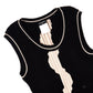 CHANEL Black and White Knit Dress 36
