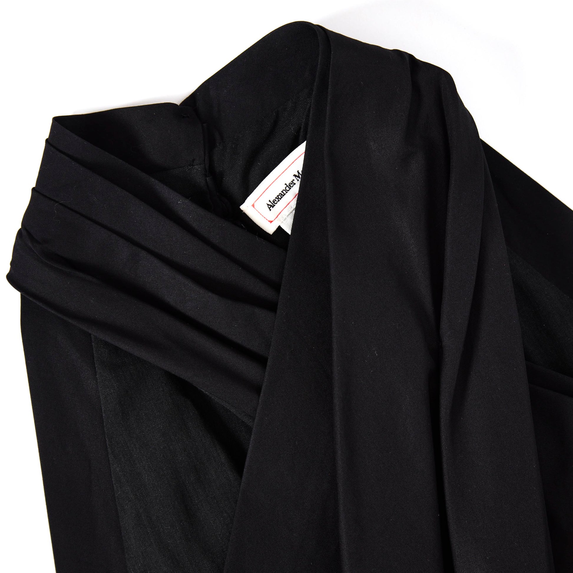 ALEXANDER MCQUEEN Black Halter Dress 40