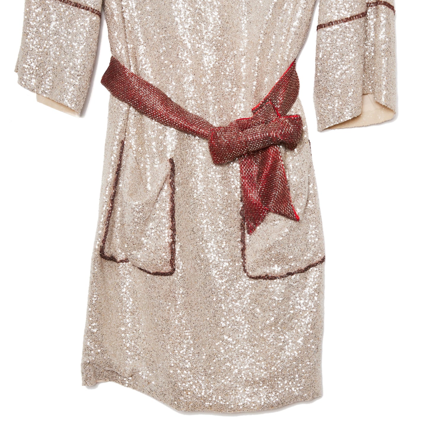 SALVATORE FERRAGAMO Runway Sequin Dress XS