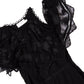 ZIMMERMANN  Mercer Bird Silk Chiffon Dress Black 1