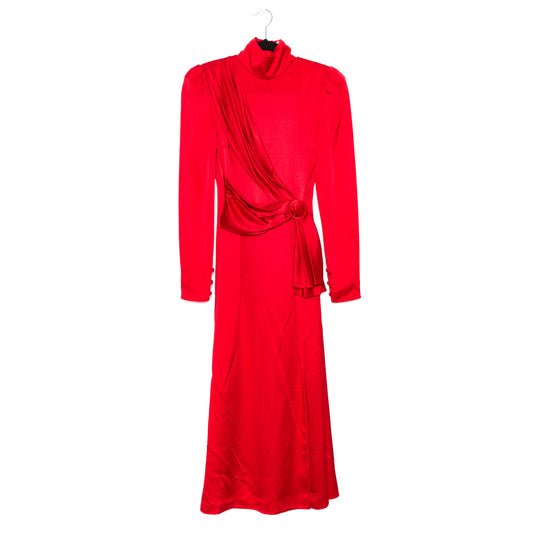 ALESSANDRA RICH Silk Red Dress S