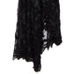 ZIMMERMANN  Mercer Bird Silk Chiffon Dress Black 1