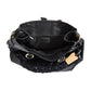 DOLCE & GABBANA Black Crochet Fabric and Leather Zip Satchel