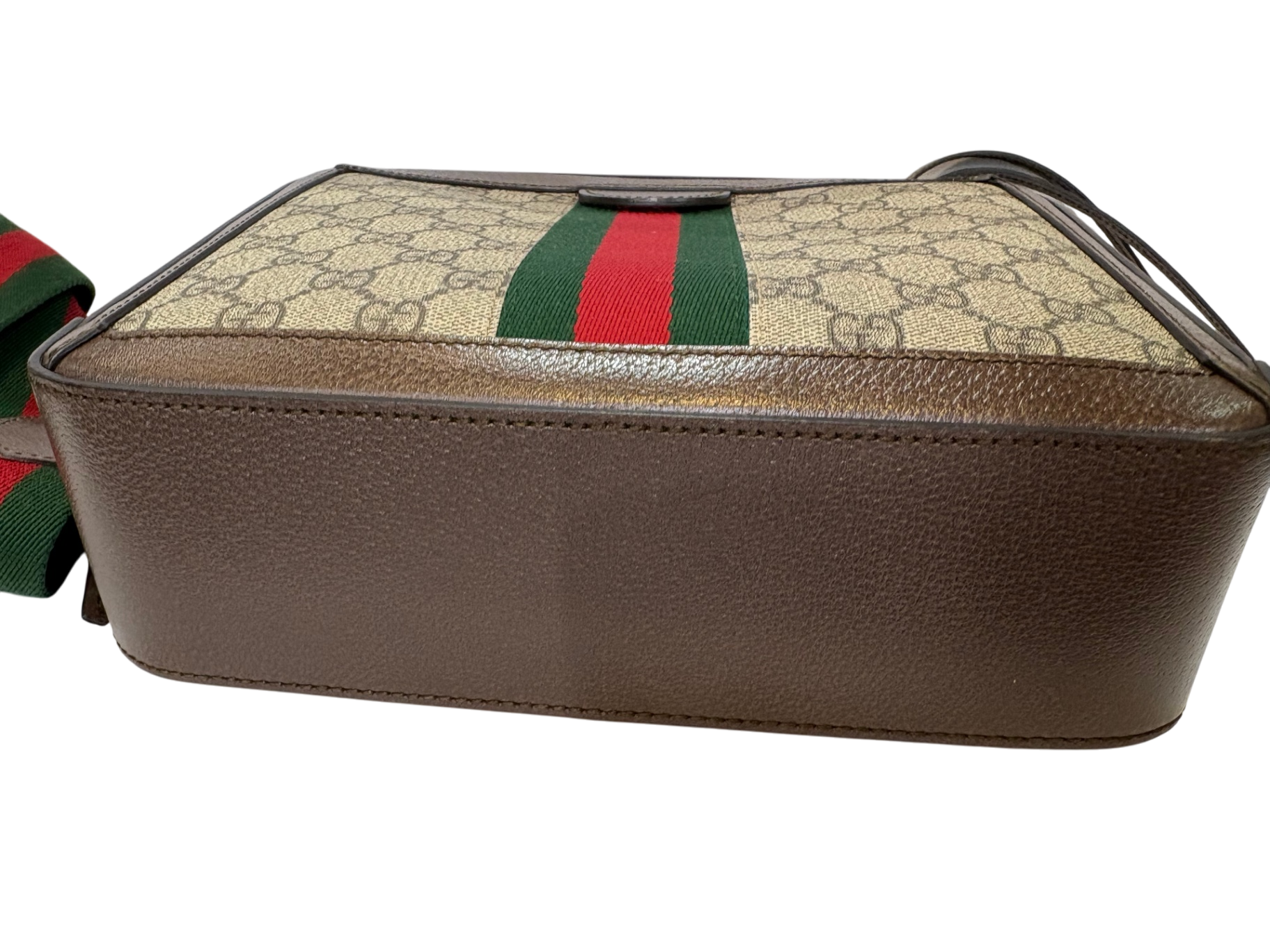 GUCCI GG Supreme Coated Canvas Ophidia Small Shoulder Bag with Strap