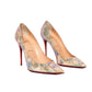 CHRISTIAN LOUBOUTIN Kate Siren Python Heels 39