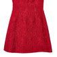 DOLCE & GABBANA Floral Jacquard Mini Dress - Red