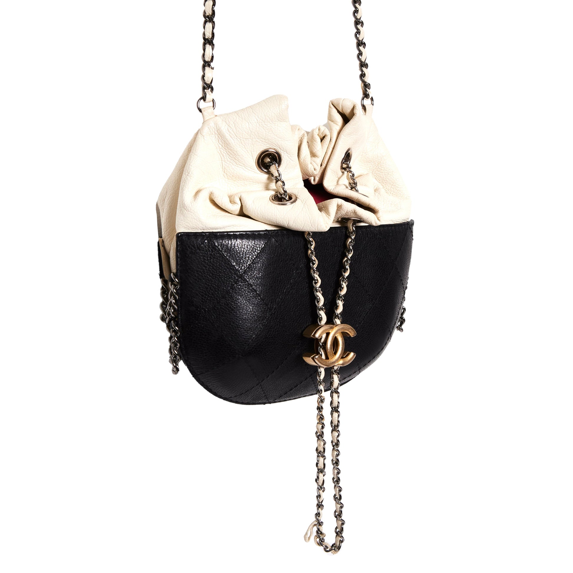 CHANEL Gabrielle Bucket leather crossbody bag