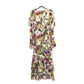 GUCCI Silk Thistle Print Dress 42
