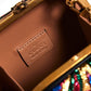 GUCCI Brocade Pearl Bow Sandy Flow Chain Clutch