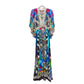CAMILLA Long Dress with Smocked Waist Cafe Nairobi S