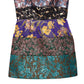 DOLCE & GABBANA Multicolor Brocade Flared Mini Dress 42