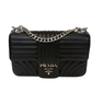 PRADA Diagramme Black Chain Bag 