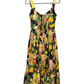 DOLCE & GABBANA Green Floral Midi Dress
