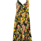 DOLCE & GABBANA Green Floral Midi Dress