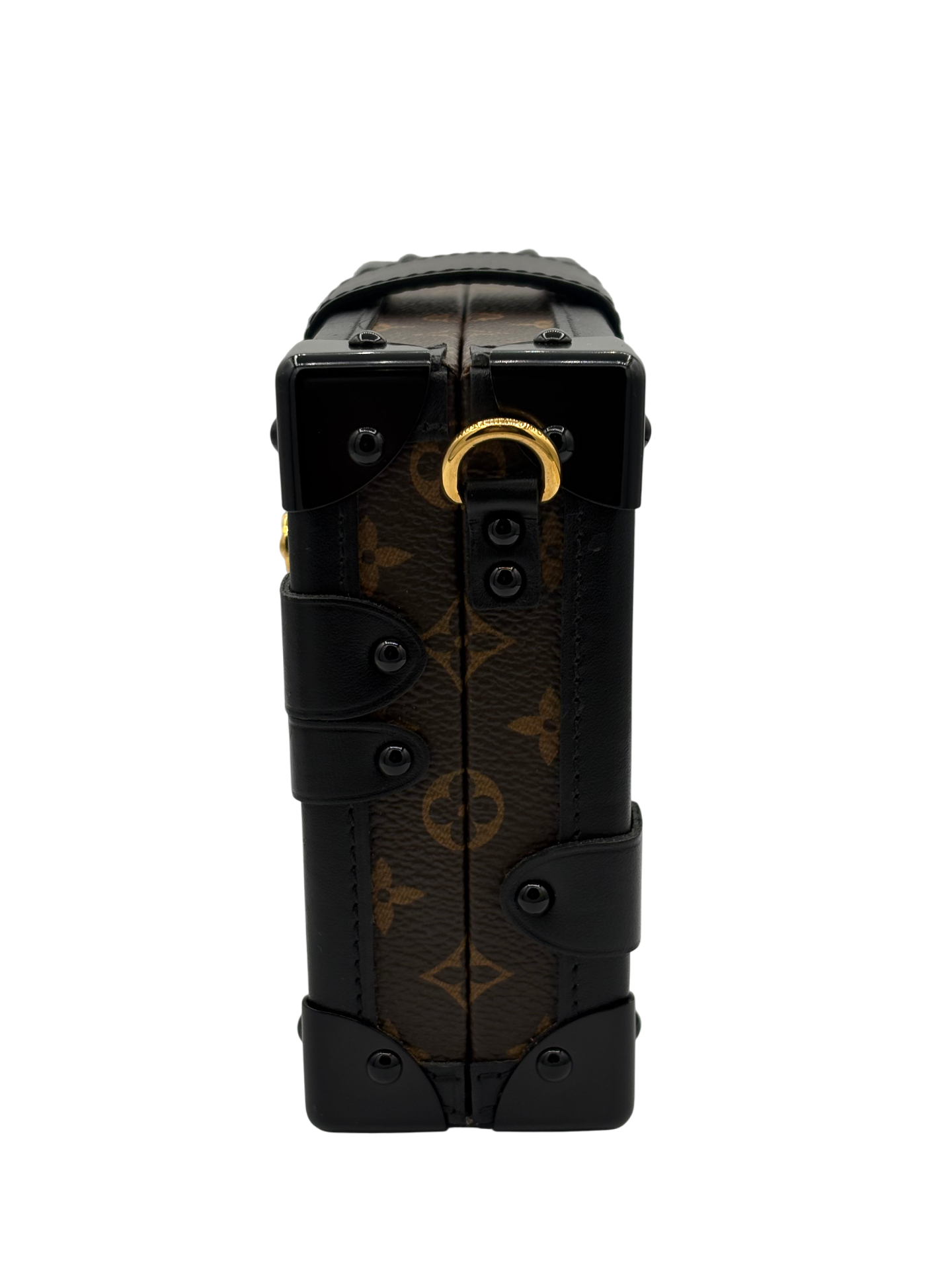 LOUIS VUITTON Petite Malle Monogram Brown Bag