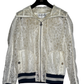 CHANEL White Sheer Lace Vinyl jacket