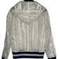 CHANEL White Sheer Lace Vinyl jacket