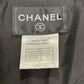 CHANEL 07A Black Satin-Trim Tuxedo Dress