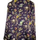 CHANEL Vintage Silk Watch & Jewel Print Blouse