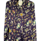CHANEL Vintage Silk Watch & Jewel Print Blouse