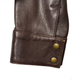 MIU MIU Chocolate Brown Leather Moto Jacket