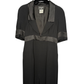 CHANEL 07A Black Satin-Trim Tuxedo Dress