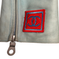 CHANEL Vintage Washed Aqua Leather Jacket