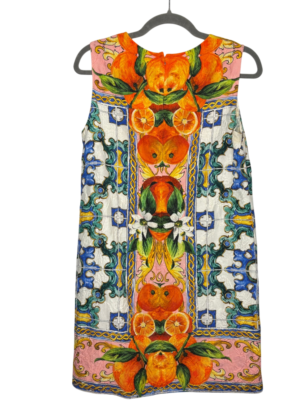 DOLCE & GABBANA Majolica & Citrus Print Shift Dress
