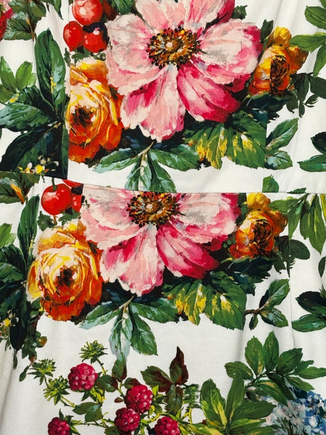 D&G Floral Orchard Print Cotton Dress