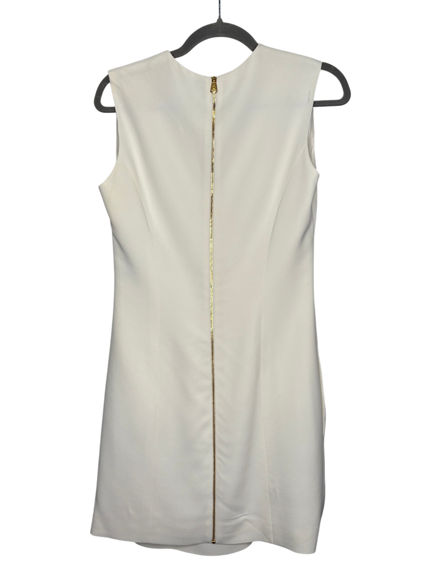 VERSACE White Gold Safety Pin Dress