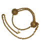 CHANEL Chanel Vintage Sunburst Medallion Chain Belt Gold