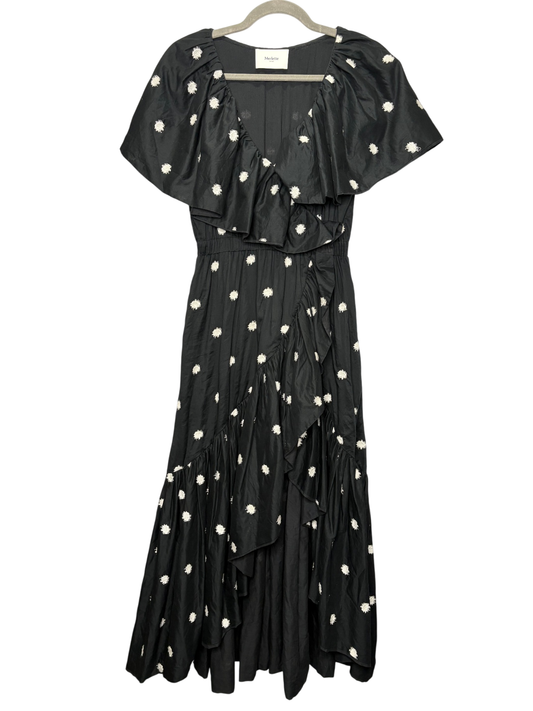 MERLETTE Black/White Spot Midi dress