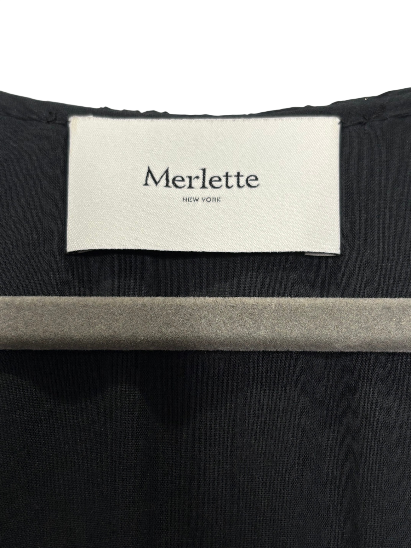 MERLETTE Black/White Spot Midi dress