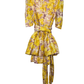 ZIMMERMANN Yellow Floral Short Dress