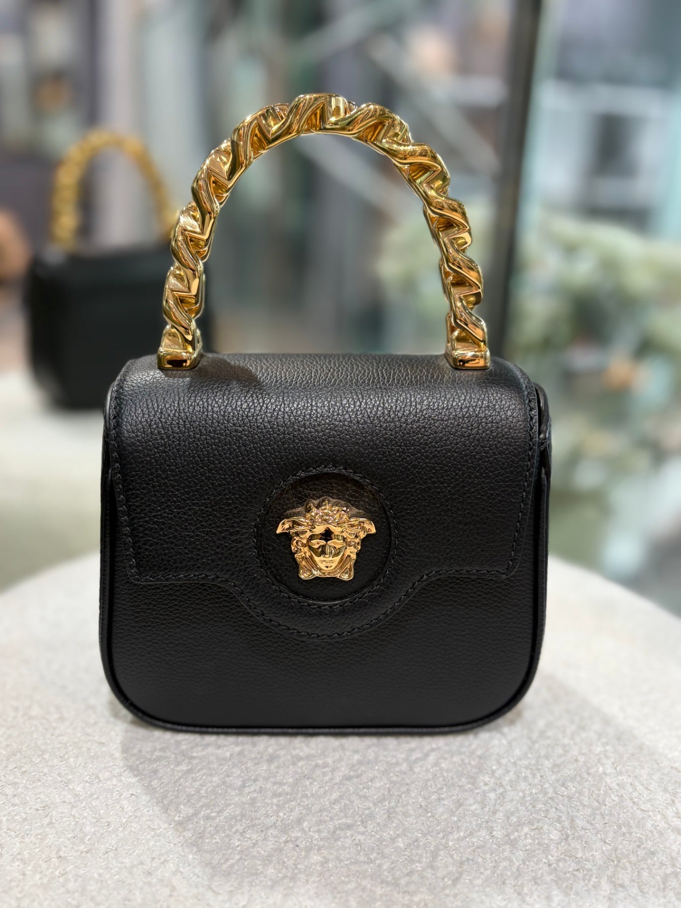 VERSACE Black Medusa mini bag