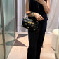 VALENTINO GARAVINI Blk/Gold Roman stud bag