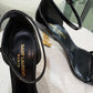 SAINT LAURENT Black Opyum 85 Heels - Size 36