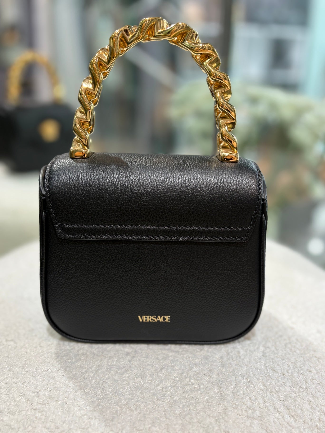 VERSACE Black Medusa mini bag