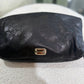 JIMMY CHOO Black Leather Snake Purse