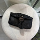 JIMMY CHOO Black Leather Snake Purse