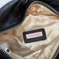 JIMMY CHOO Black Leather Snake Purse