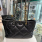 CHANEL 19 Quilted Leather chain tote - Medium