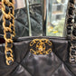 CHANEL 19 Quilted Leather chain tote - Medium