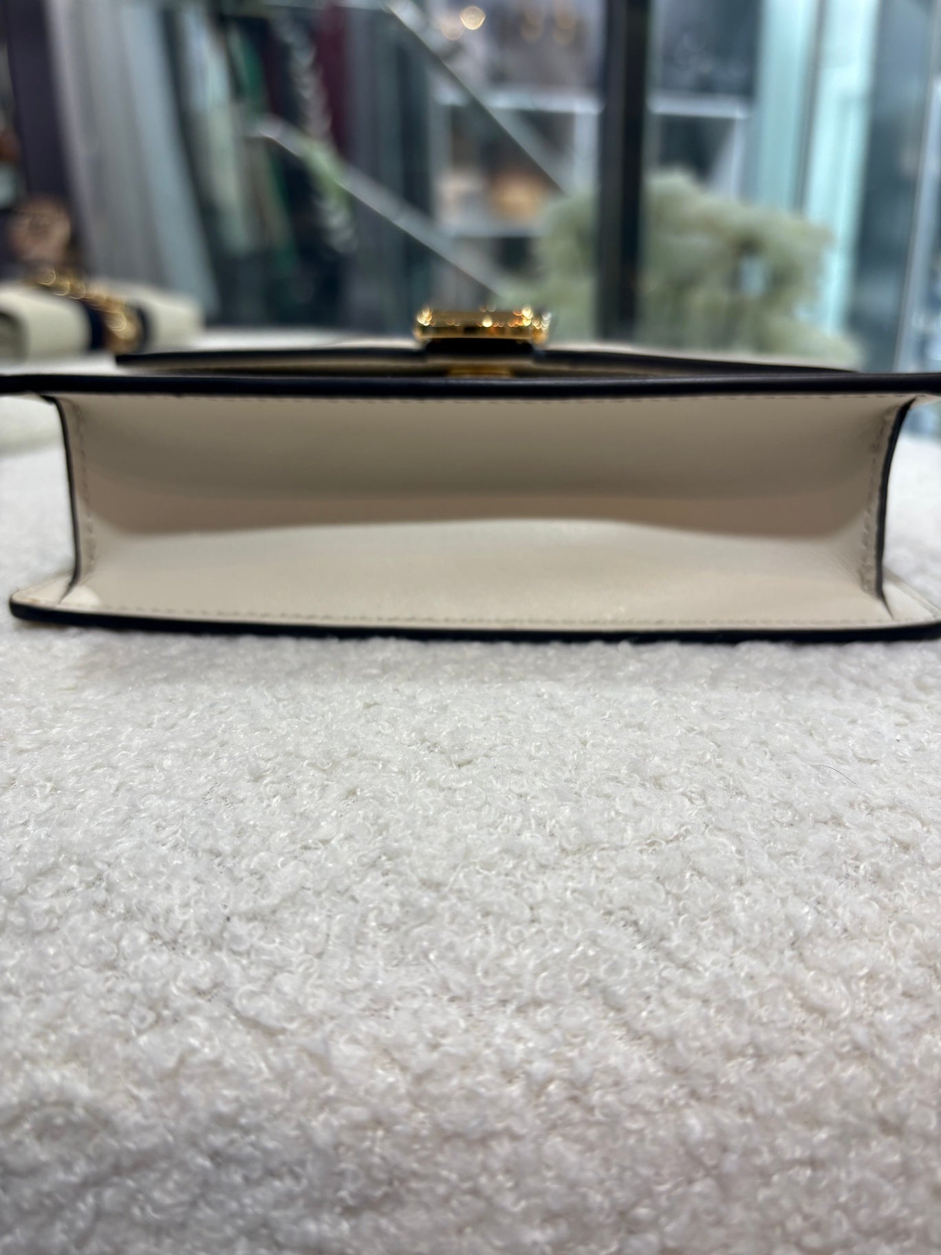 GUCCI SYLVIE Super Mini leather bag with chain