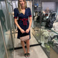 GUCCI Navy Bow dress size S