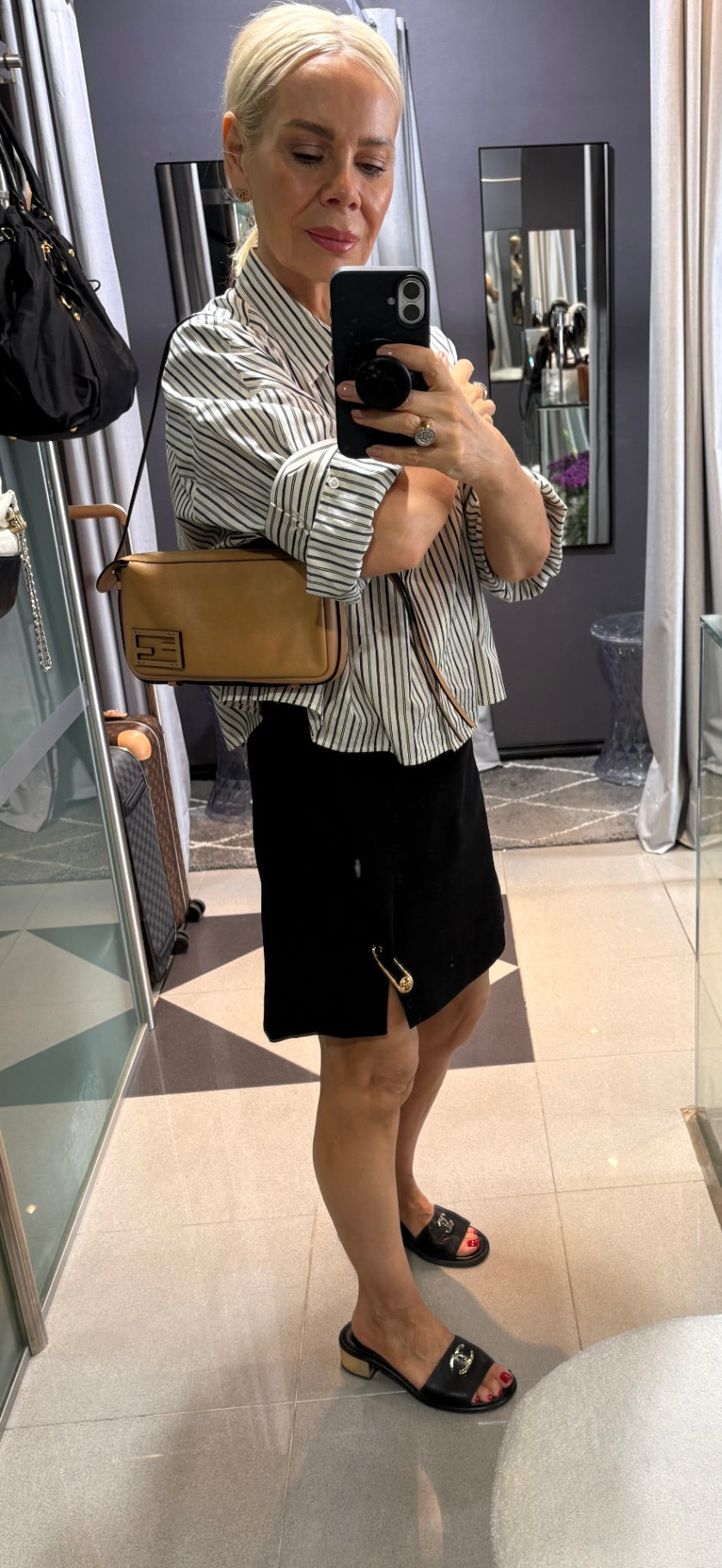 FENDI Simply F mini shoulder bag