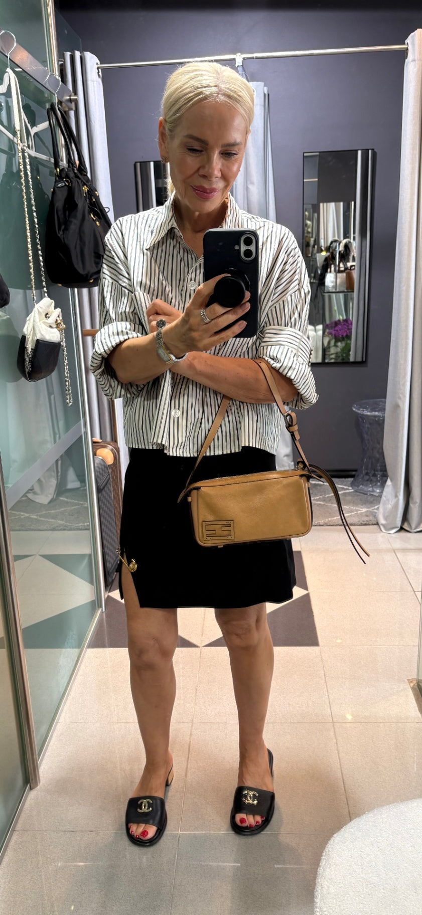 FENDI Simply F mini shoulder bag