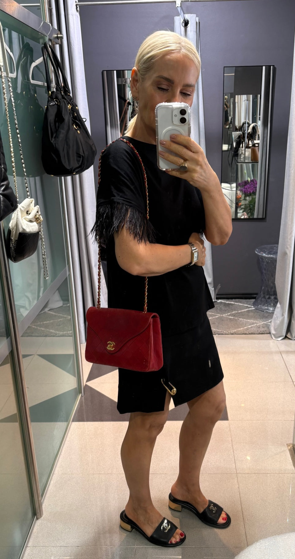 CHANEL Vintage Classic Flap - Red