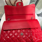 CHANEL Red Classic Double Flap - Large