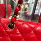 CHANEL Red Classic Double Flap - Large